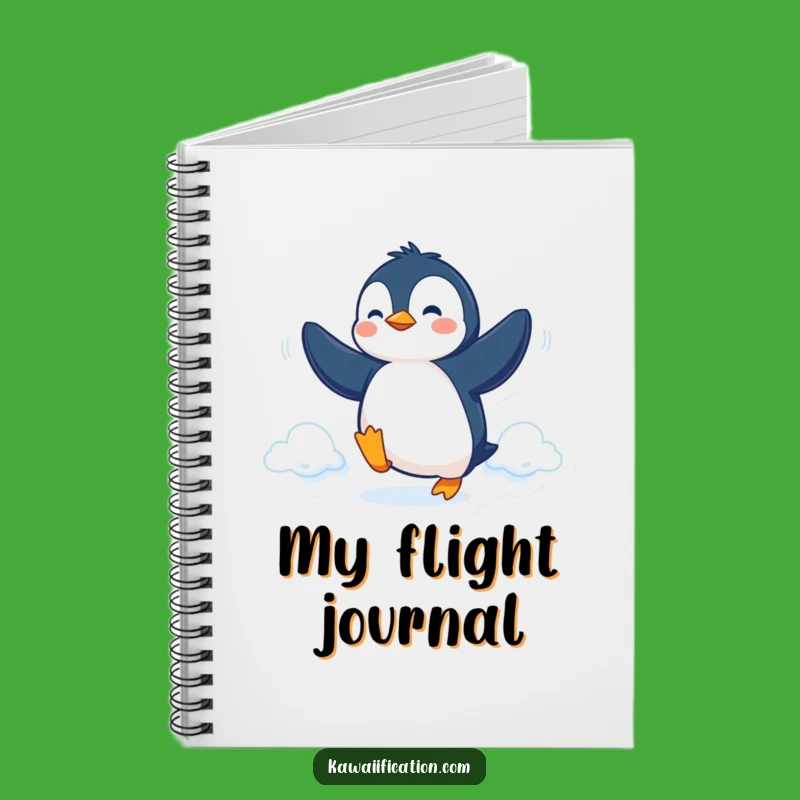 Funny Penguin Fly Notebook: Determined Bird Journal for Hilarious Gift Ideas