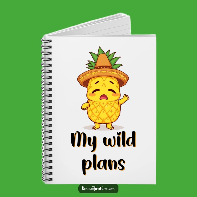 Funny Pineapple Limbo Notebook: Jot Down Party Plans, Great Tropical Gift