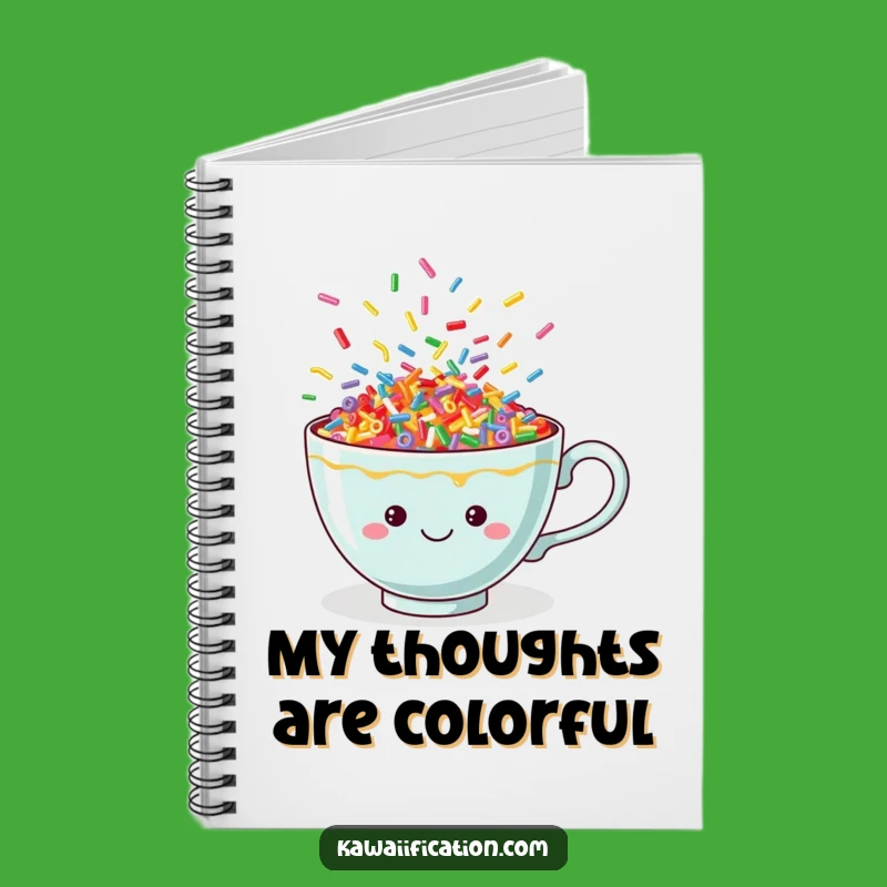 Funny Sprinkle Teacup Notebook: Jot Down Ideas with this Cheerful, Colorful Journal