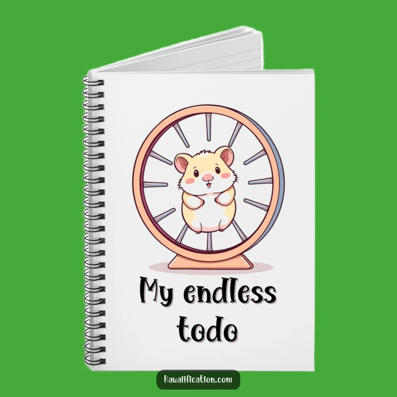 Funny Hamster Wheel Notebook - Trapped Thoughts, Write Your Own Funny Story!