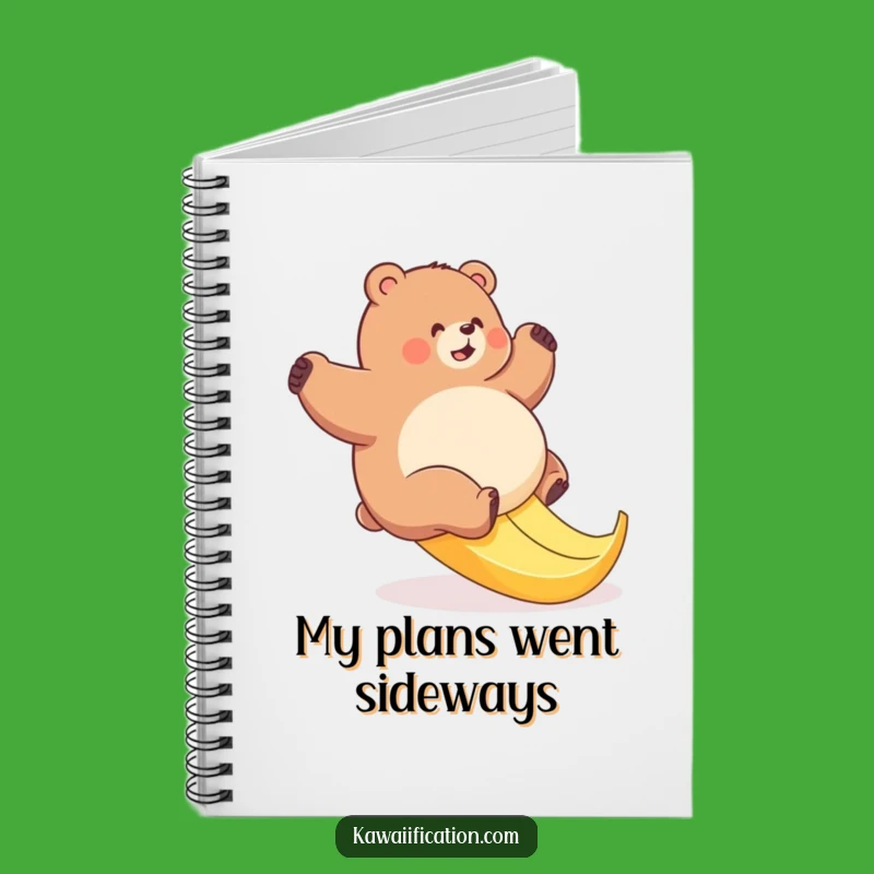 Funny Bear Banana Slip Notebook: Jot Down Notes with Hilarious Animal Art