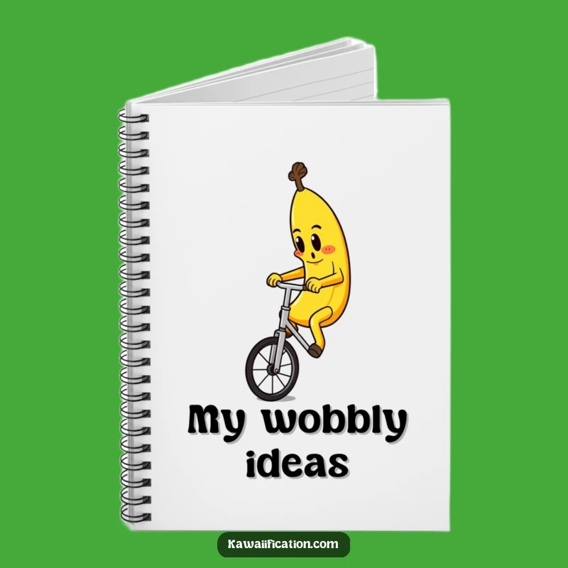 Funny Banana Unicyclist Notebook: Jot Down Fun Ideas