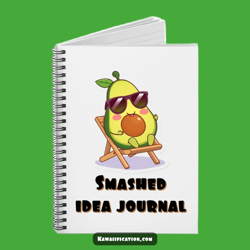 Notes From Paradise: Funny Avocado Notebook - Beach Chill, Great Funny Gift