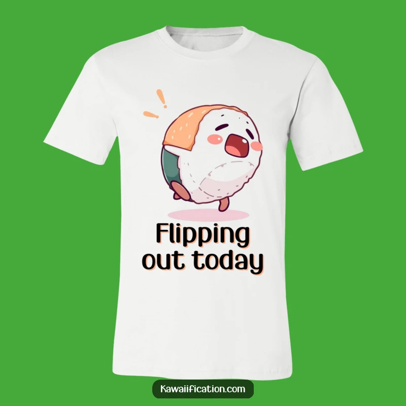 Funny Sushi Backflip T-Shirt: Hilarious Japanese Food Apparel for Fans