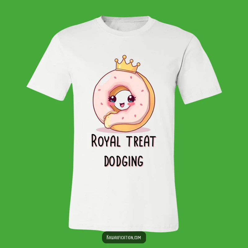 Funny Donut Crown T-Shirt - Royal Escape, Deliciously Funny Gift!