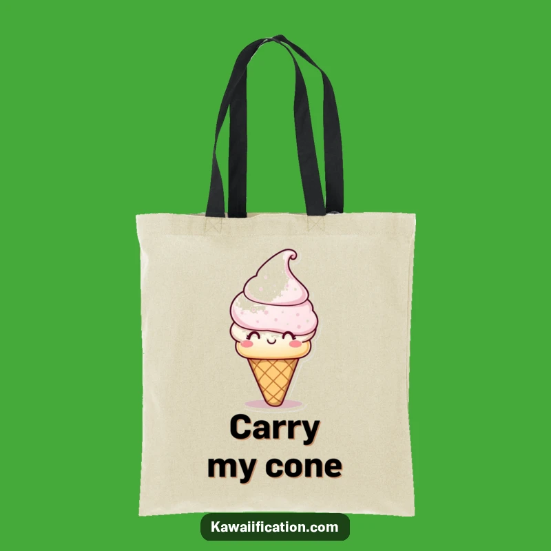 Funny Ice Cream Cone Tote Bag: Carry Your Essentials with Sweet, Humorous Style