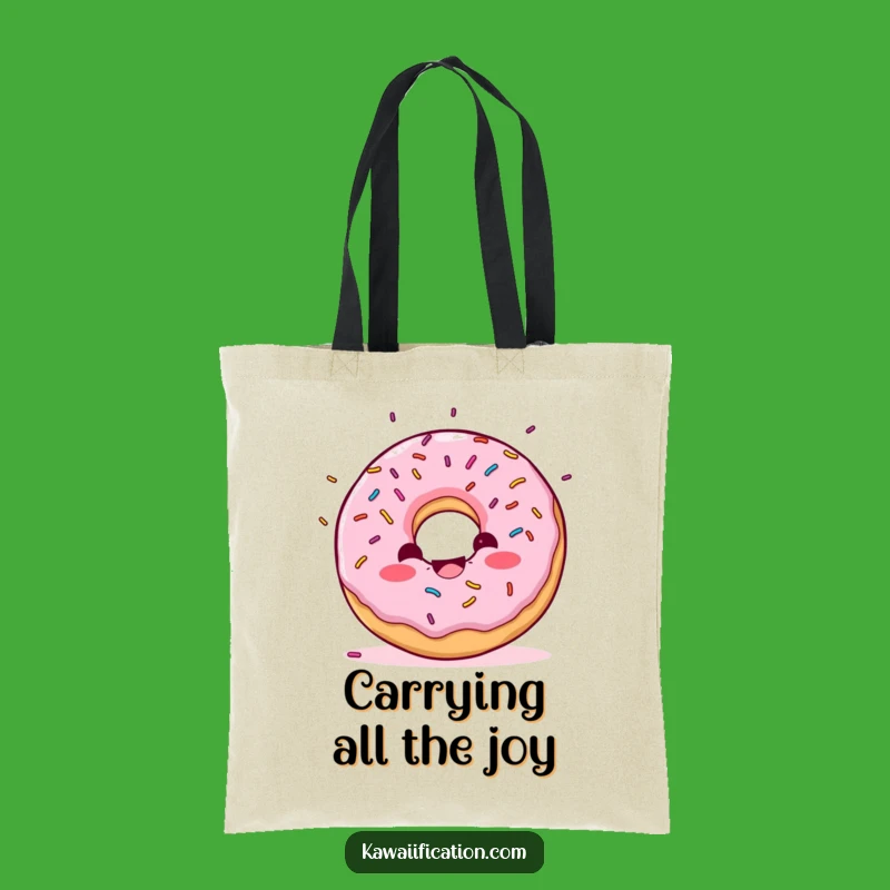 Funny Donut Confetti Tote Bag - Carry Your Celebration Everywhere!