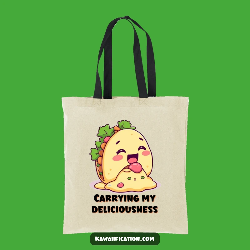 Funny Taco Spill Tote Bag - Carry Your Fiesta Everywhere!