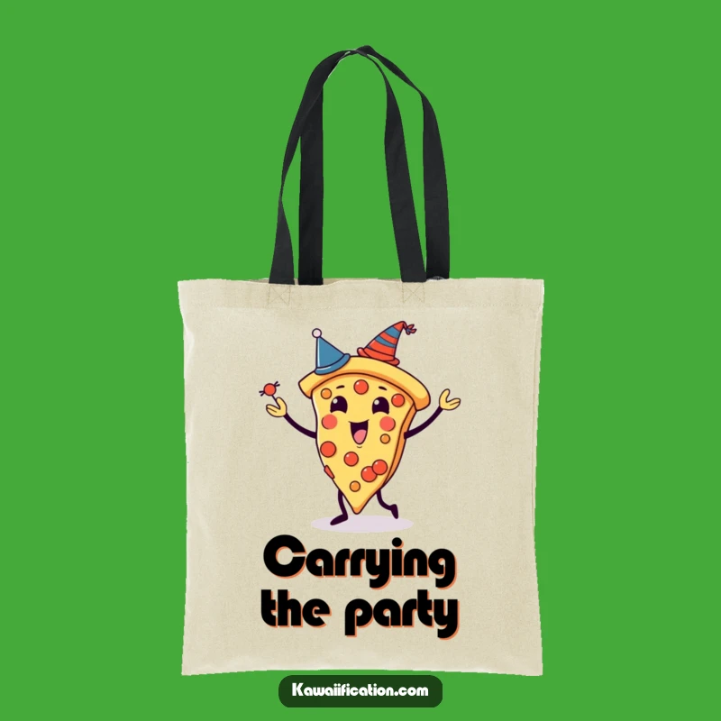 Funny Pizza Juggling Tote Bag: Spacious and Hilarious Accessory for Pizza Lovers