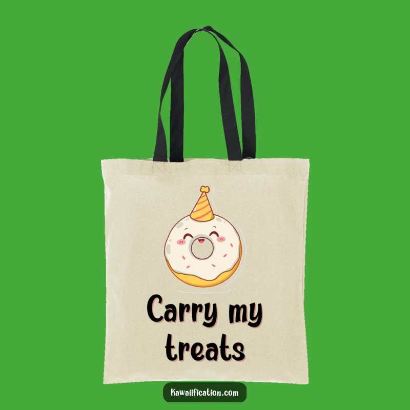 Funny Donut Party Tote Bag: Spacious and Hilarious Accessory for Treat Lovers