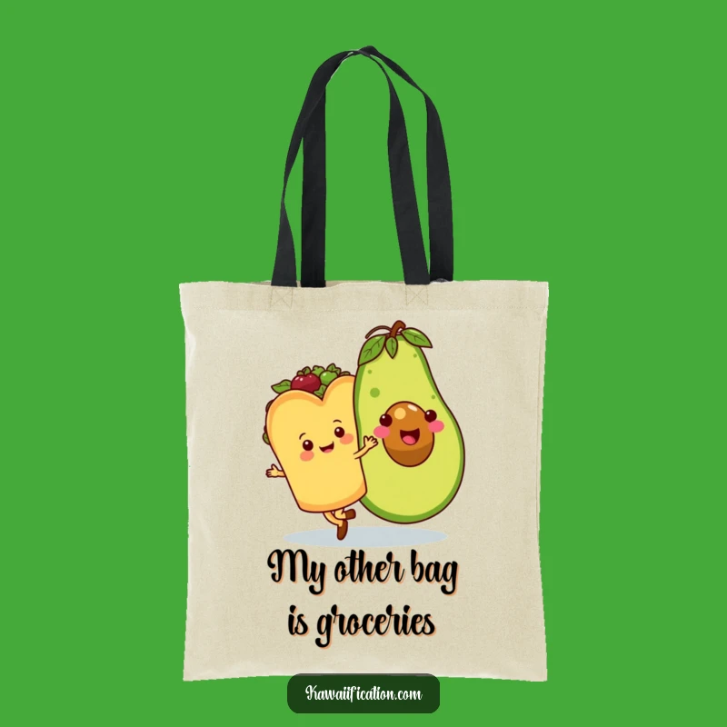 Funny Taco Avocado Waltz Tote Bag: Spacious, Stylish, and Hilarious Foodie Accessory