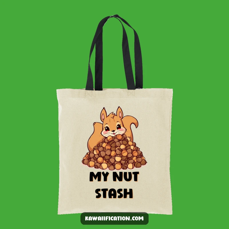 Funny Squirrel Acorn Tote Bag: Hoarding Carryall, Perfect Funny Gift